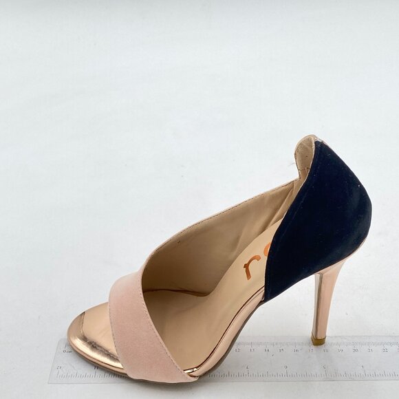 FSJ Pink Sexy Peep Toe Cutout Pumps Sandals D'Orsay Stiletto Heels Party Evening - Picture 2 of 8